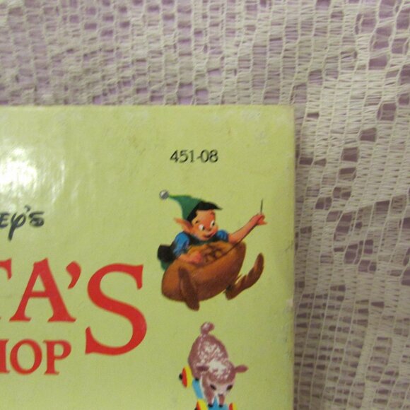 Little Golden Book Santa's Toy Shop Book Vintage Preowned - Picture 2 of 12